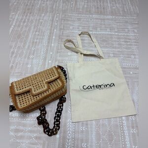 Caterina Bertini Bag with Tortoise Strap